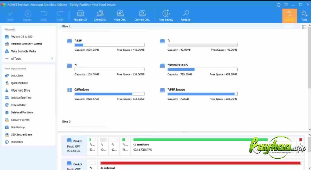 AOMEI Partition Assistant Full Download Terbaru